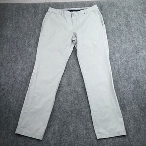 Vineyard Vines Pants Men 35x32 (Fits 35x31) Light Gray On The Go OTG Performance